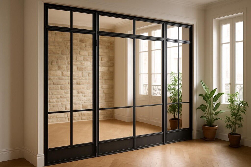 Découvrez notre verrière sur mesure à Paris, réalisée par un artisan verrier expert d'Île-de-France. Offrez à vos espaces lumière, élégance et savoir-faire artisanal unique.