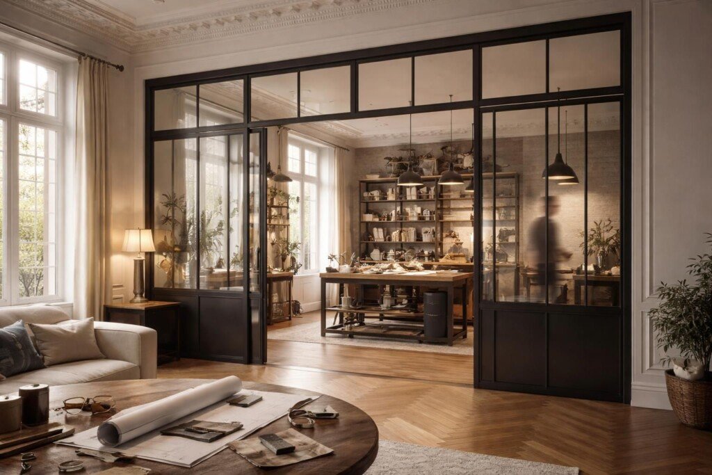 obtenez un devis personnalisé pour une verrière en acier dans le 7ème arrondissement de paris avec mds déco, votre expert en réalisation artisanale sur mesure.