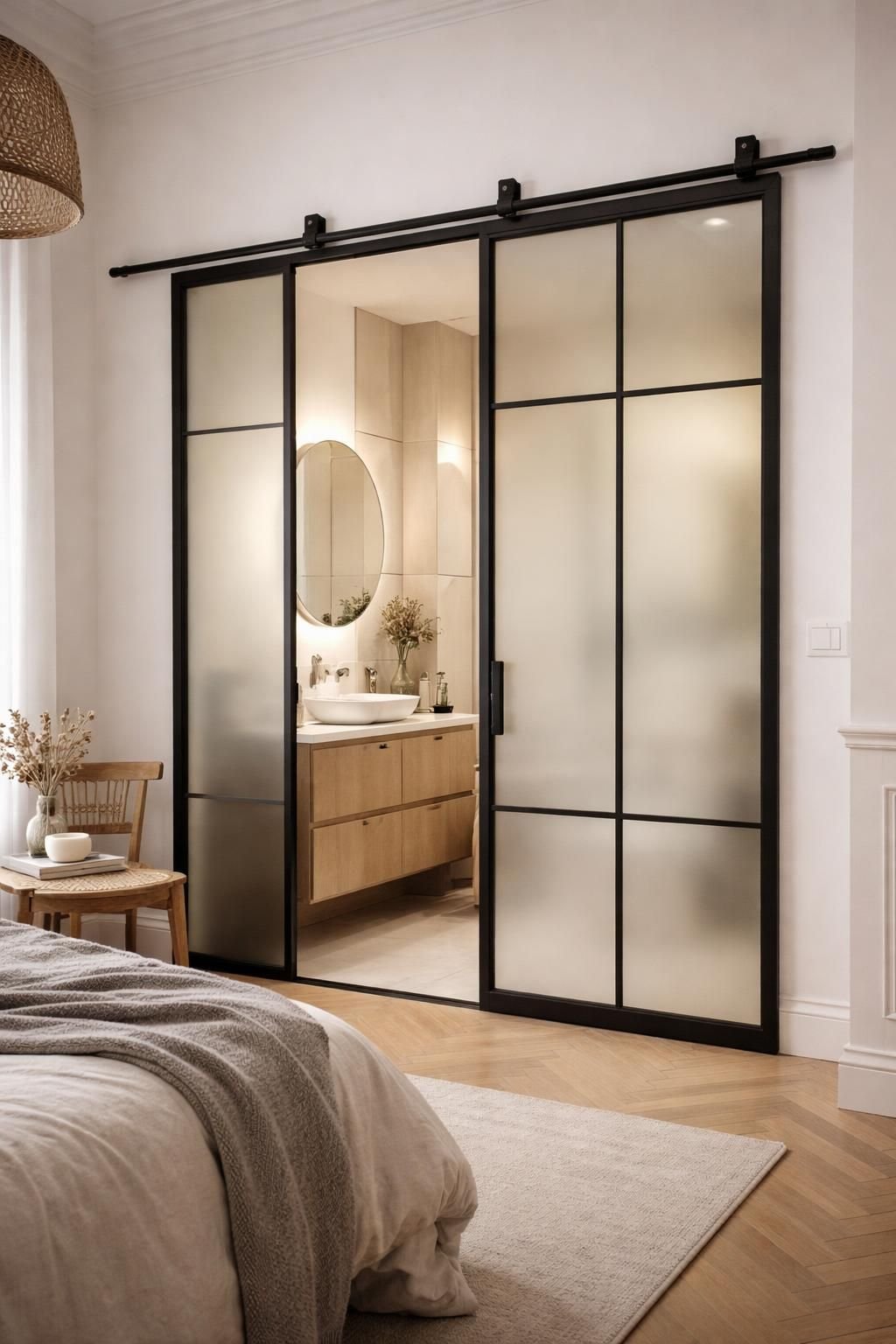 découvrez la porte verrière coulissante sur mesure pour cuisine à paris, alliant élégance et robustesse de l'acier, signée mds déco pour un intérieur moderne et lumineux.