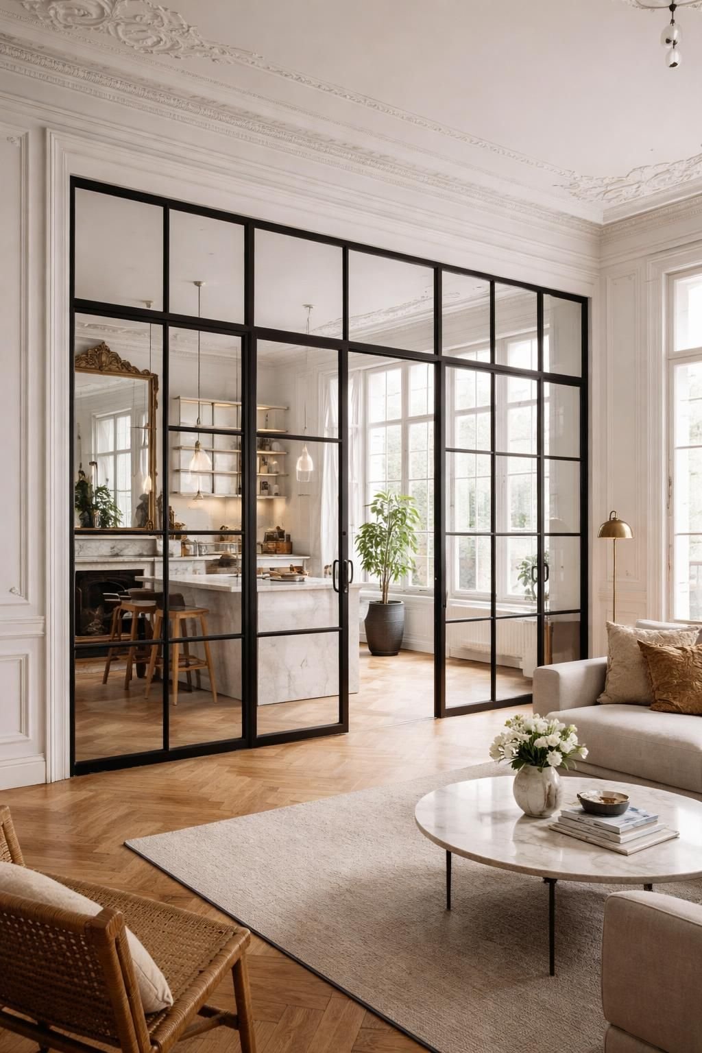 découvrez la pose de verrières en acier sur mesure à paris avec mds déco, l'artisanat haut de gamme alliant élégance et robustesse pour sublimer votre intérieur.