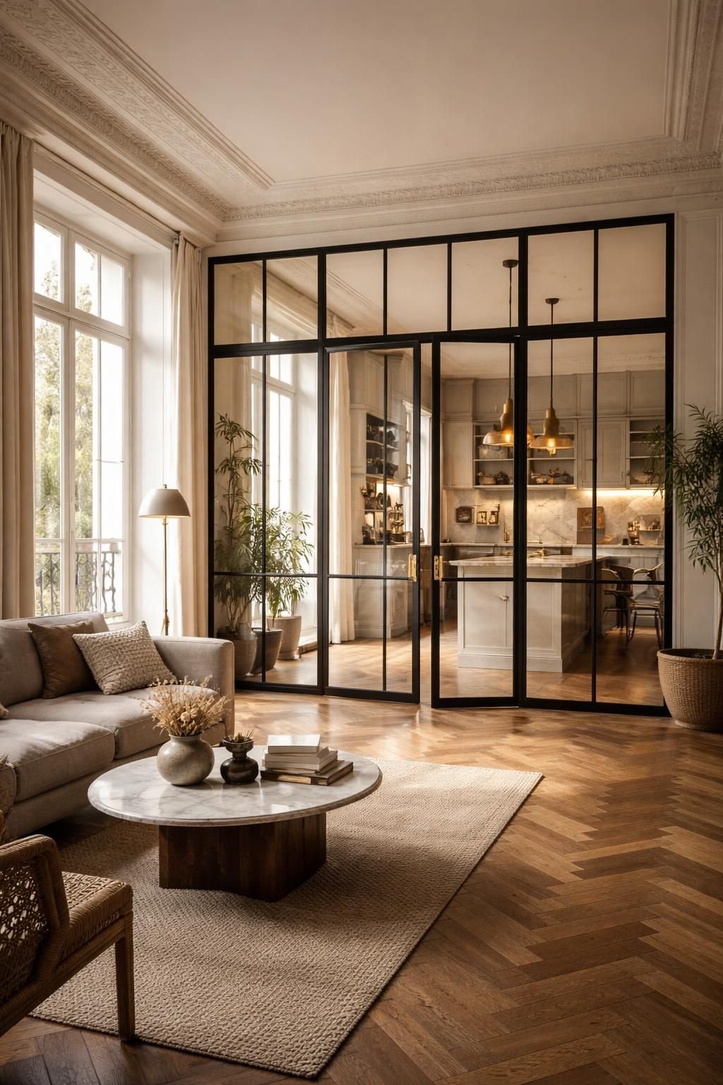 découvrez la verrière acier sur mesure à marnes-la-coquette par mds déco, l'artisanat haut de gamme alliant élégance et qualité pour sublimer votre intérieur.