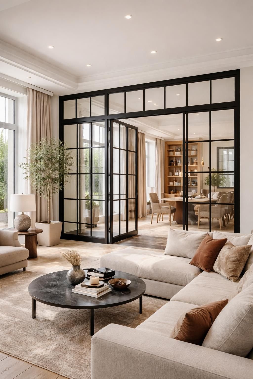 découvrez la verrière acier sur mesure à marnes-la-coquette, alliant artisanat haut de gamme et savoir-faire unique par mds déco pour sublimer votre intérieur.