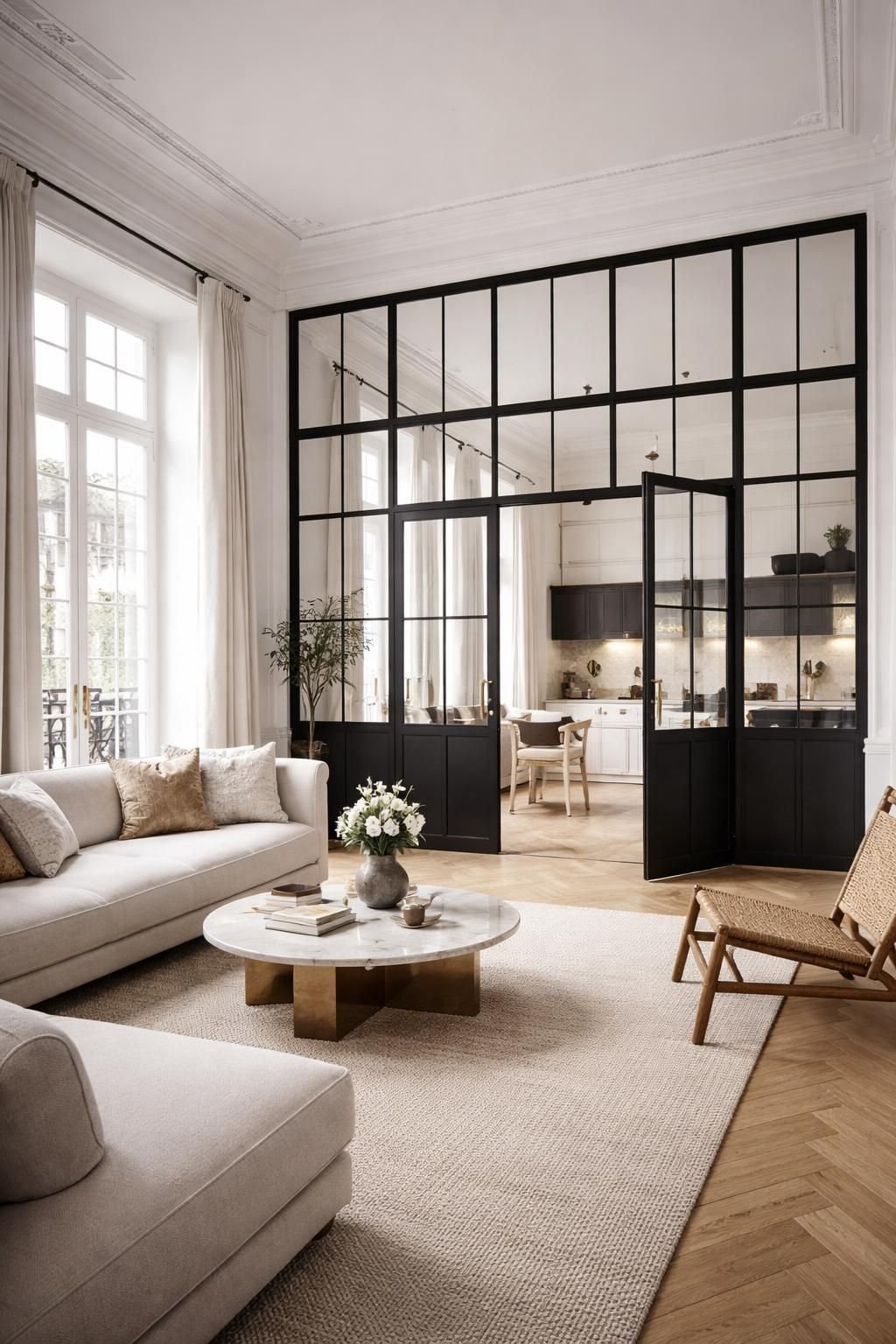 découvrez la verrière acier sur mesure à vaucresson, alliant élégance et savoir-faire artisanal avec mds déco pour sublimer votre intérieur.