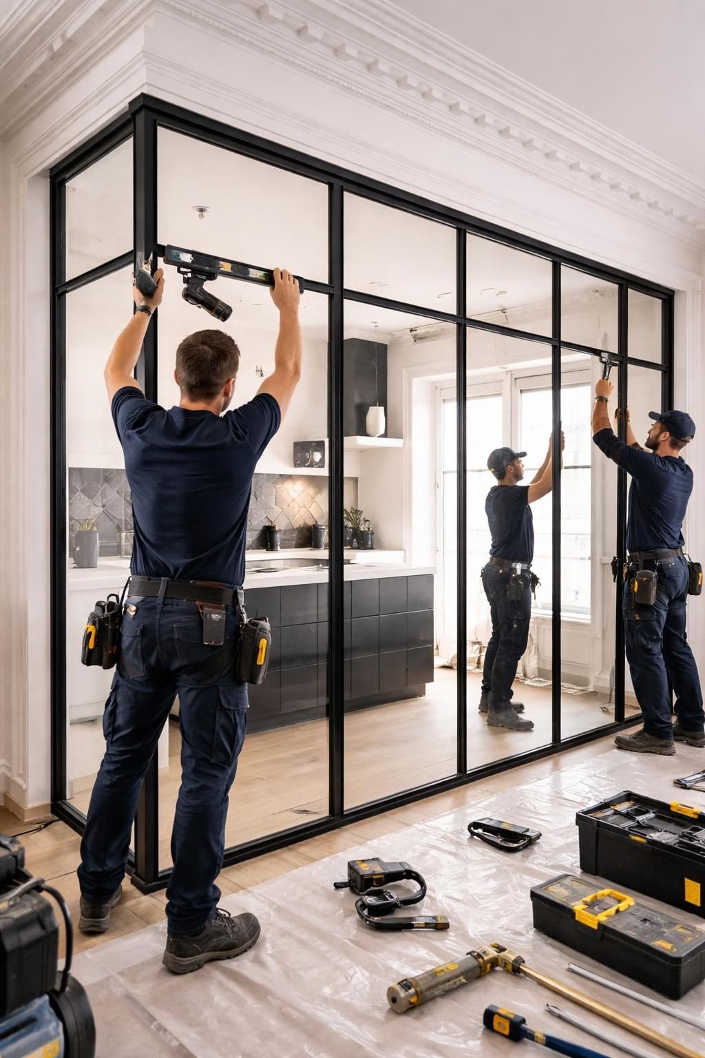 découvrez l'élégance sur mesure avec les verrières en acier pour chambre à paris, signées mds déco. un design contemporain et raffiné pour sublimer votre intérieur.