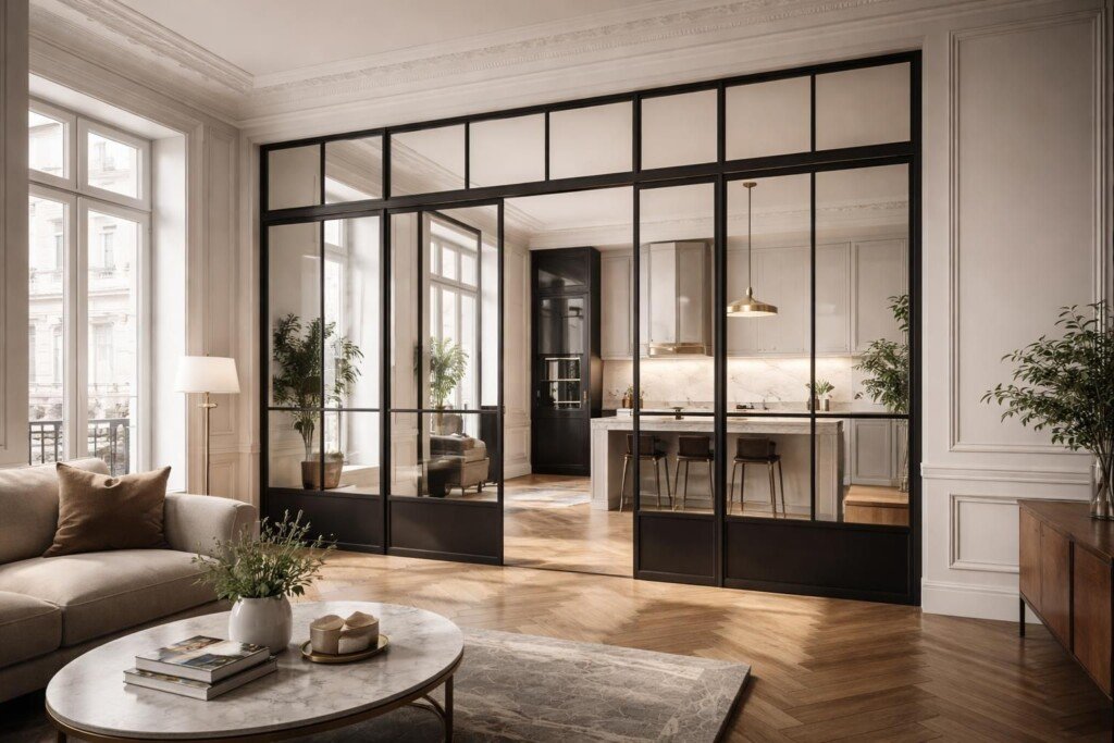 découvrez nos verrières en acier sur mesure à paris pour sublimer chaque pièce avec élégance et optimiser votre espace de manière moderne et raffinée.