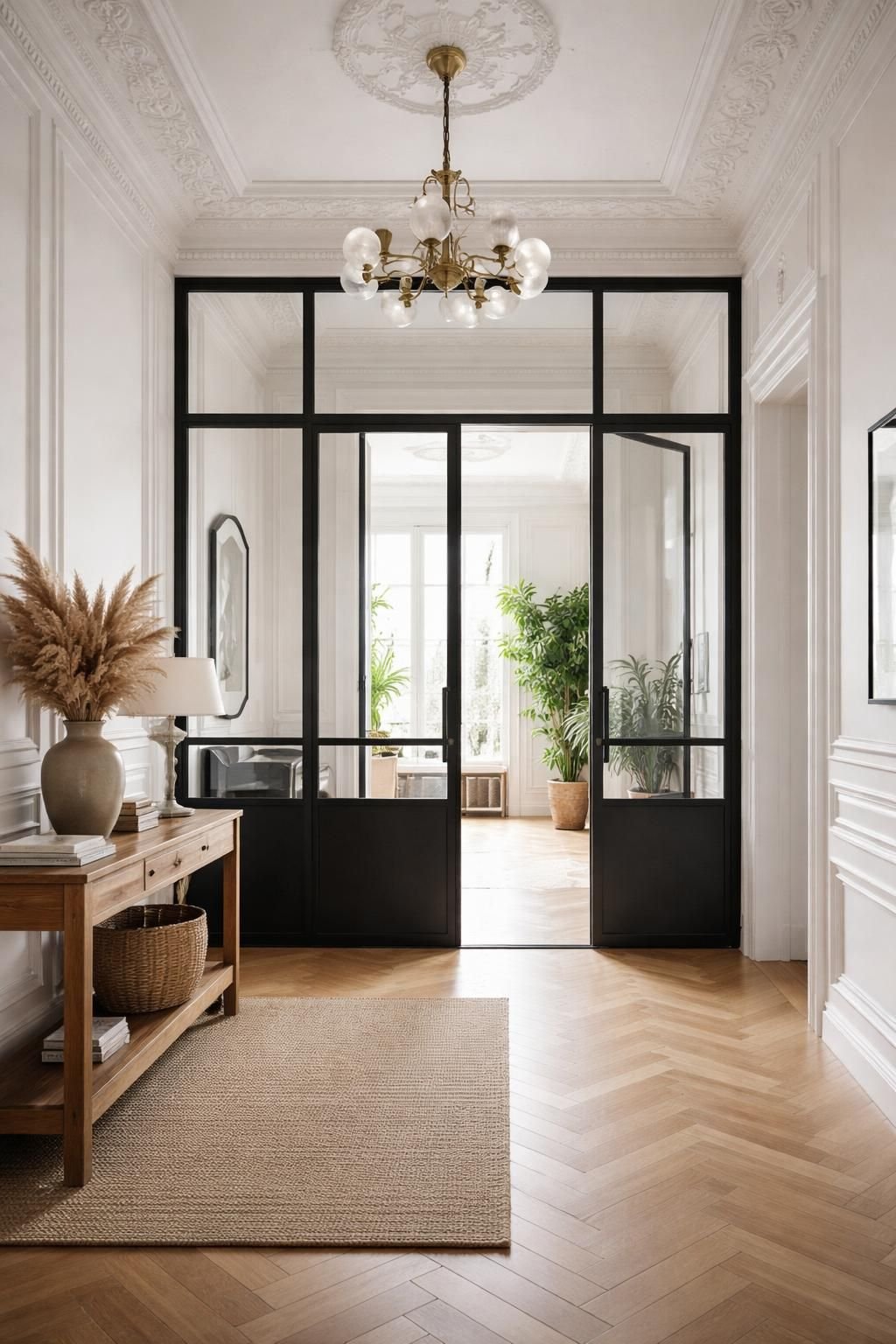 découvrez notre verrière entrée en acier sur mesure à paris, alliant élégance artisanale et design contemporain pour sublimer votre intérieur avec style et authenticité.