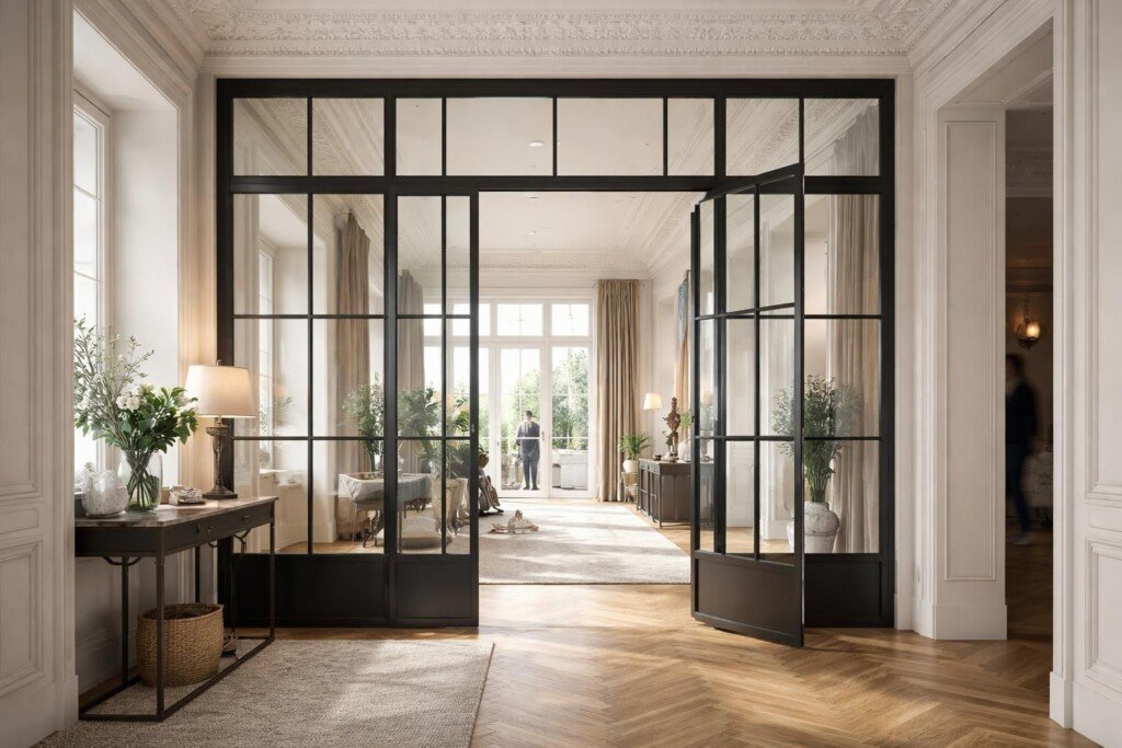 découvrez nos verrières d'entrée en acier sur mesure à paris, alliant élégance artisanale et design unique pour sublimer votre intérieur avec style et modernité.