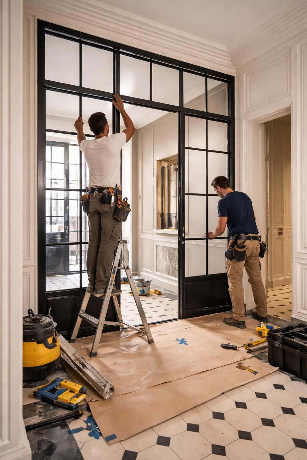 découvrez nos verrières d'entrée en acier sur mesure à paris, alliant élégance artisanale et design unique pour sublimer votre intérieur avec style et authenticité.