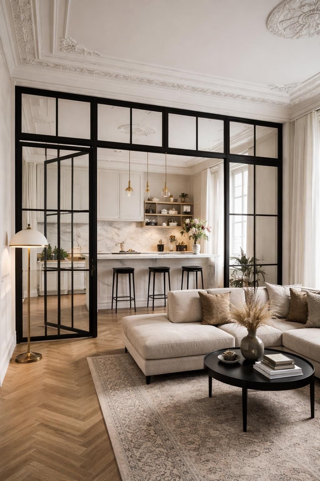découvrez la verrière intérieure en acier sur mesure à paris avec mds déco, alliant élégance et design personnalisé pour sublimer votre intérieur.