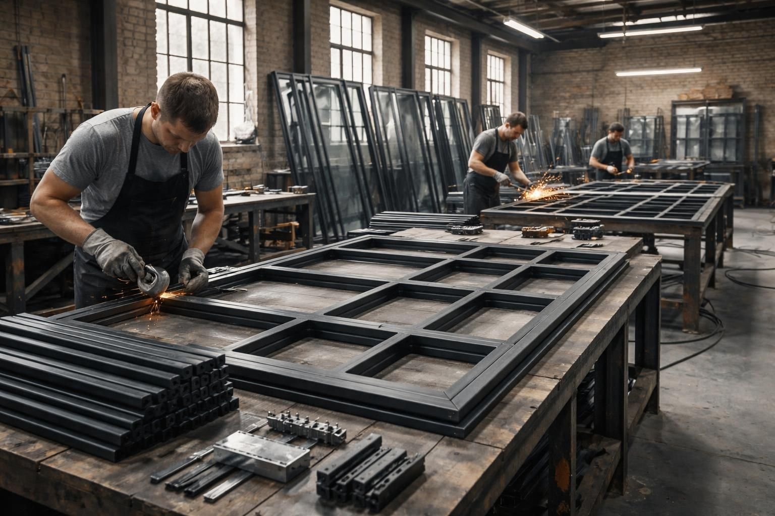 découvrez l'élégance sur mesure avec la verrière intérieure en acier à paris signée mds déco, alliant style industriel et design raffiné pour sublimer votre intérieur.